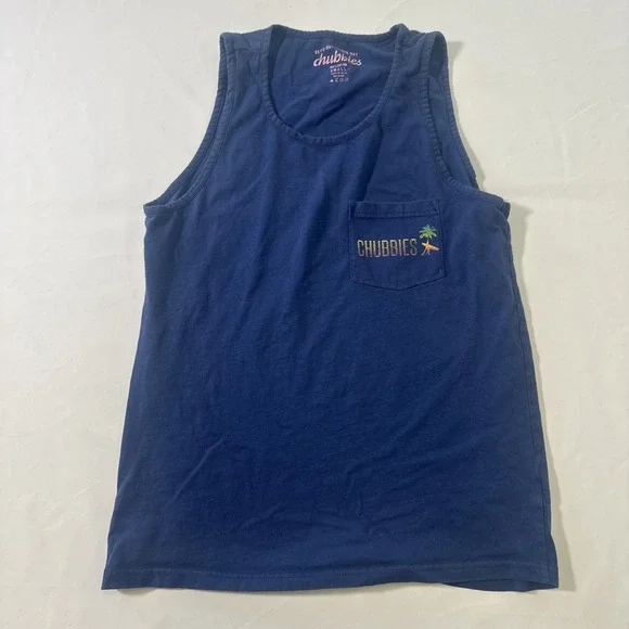 Chubbies Small Blue Tank Top Sleveless - Picture 1 of 7